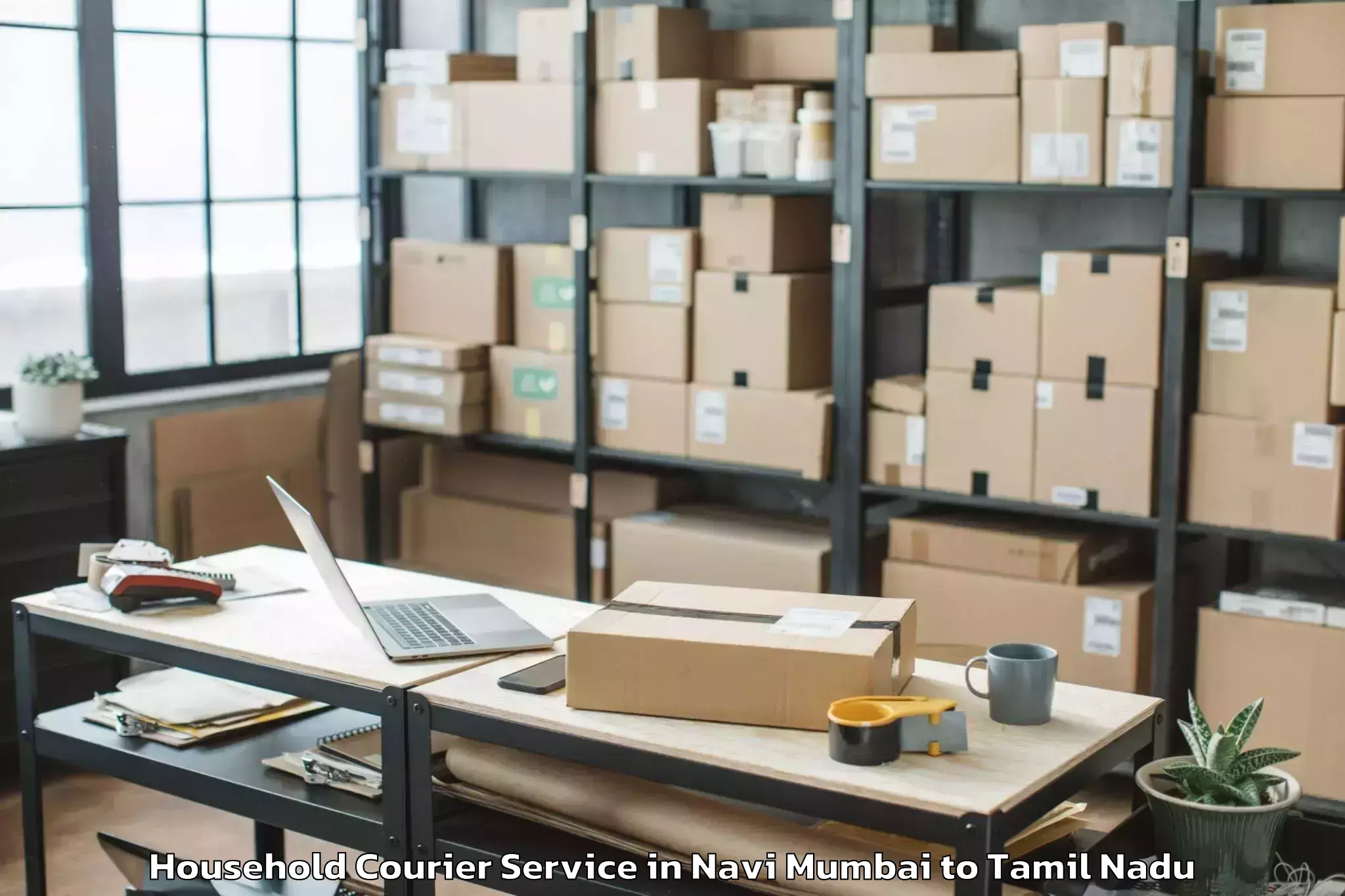 Book Navi Mumbai to Manappakkam Household Courier Online